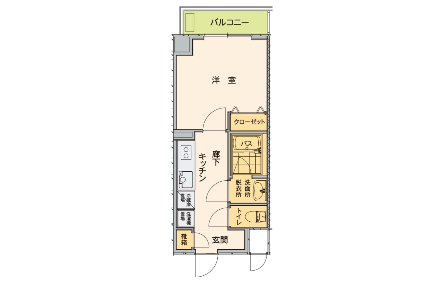 学生ハイツ伝馬(男子学生専用) 見取り図